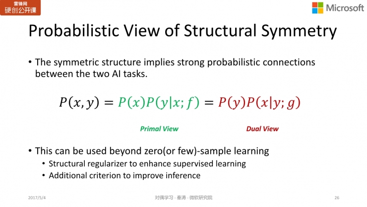 微软亚洲研究院秦涛：对偶学习的对称之美 | 雷锋网公开课总结